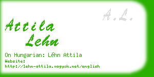 attila lehn business card